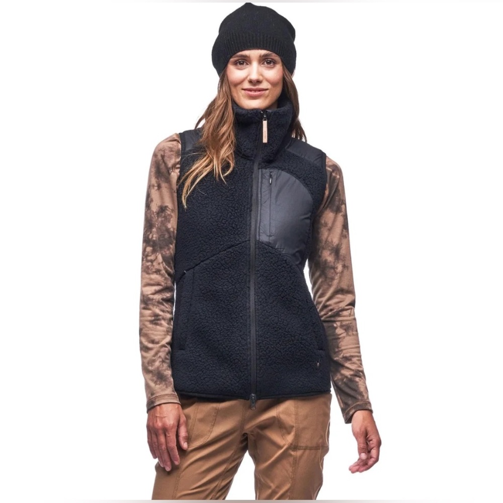 Indyeva Cordero Black Fleece Vest
